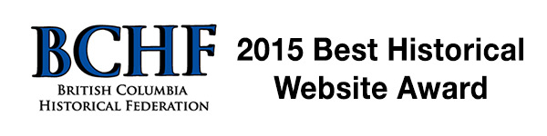 BC Historical Federation - 2015 Best Historical Website Award
